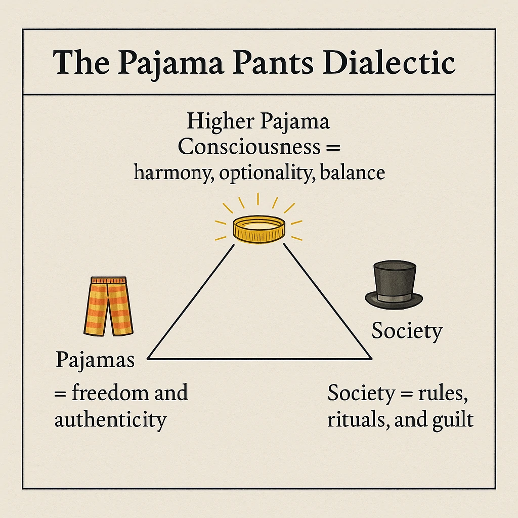 A small diagram of the Pajama Pants Dialectic
